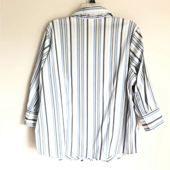 Fashion Bug 3/4 Sleeves Button Down Blouse - Picture 7 of 9